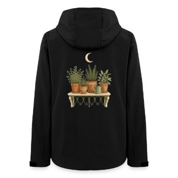 Clair de lune du balcon des herbes - Veste softshell femme recyclée Stanley/Stella - noir - Dos - AI Model Female 172 light (172cm)