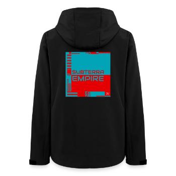 Pochette officielle de l’Empire Subterra - Veste softshell femme recyclée Stanley/Stella - noir - Dos - AI Model Female 172 light (172cm)