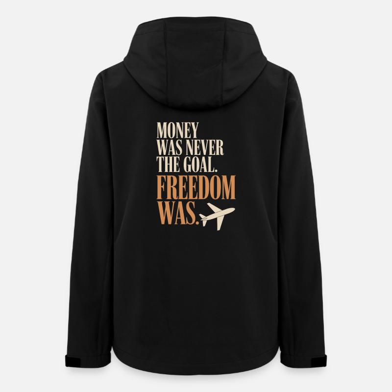 Objectif financier Esprit de liberté Entrepreneur Liberté - Veste softshell femme recyclée Stanley/Stella - noir