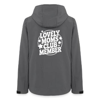 Lieblingsmütter Club Mitglied - Frauen Recycelte Softshelljacke von Stanley/Stella - Anthrazit - Hinten - AI Model Female 172 light (172cm)