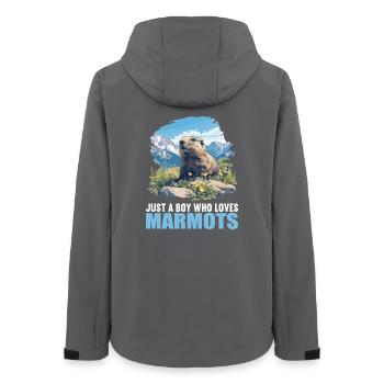 Marmots Groundhog - Women’s Recycled Softshell Jacket by Stanley/Stella - anthracite - Back - AI Model Female 172 light (172cm)