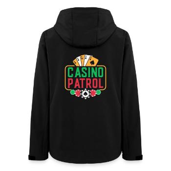 Casino Patrouille des Fans de Jeux d’Argent - Veste softshell femme recyclée Stanley/Stella - noir - Dos - AI Model Female 172 light (172cm)