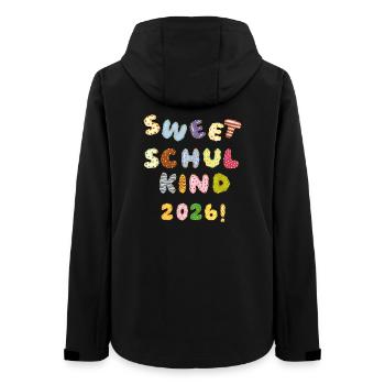 Sweet Schulkind 2026  - Frauen Recycelte Softshelljacke von Stanley/Stella - Schwarz - Hinten - AI Model Female 172 light (172cm)