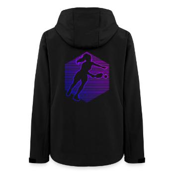 Pickleball athlete for pickleball players Fans - Women’s Recycled Softshell Jacket by Stanley/Stella - black - Back - AI Model Female 172 light (172cm)