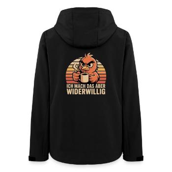 Küken Kaffee Widerwillig - Frauen Recycelte Softshelljacke von Stanley/Stella - Schwarz - Hinten - AI Model Female 172 light (172cm)