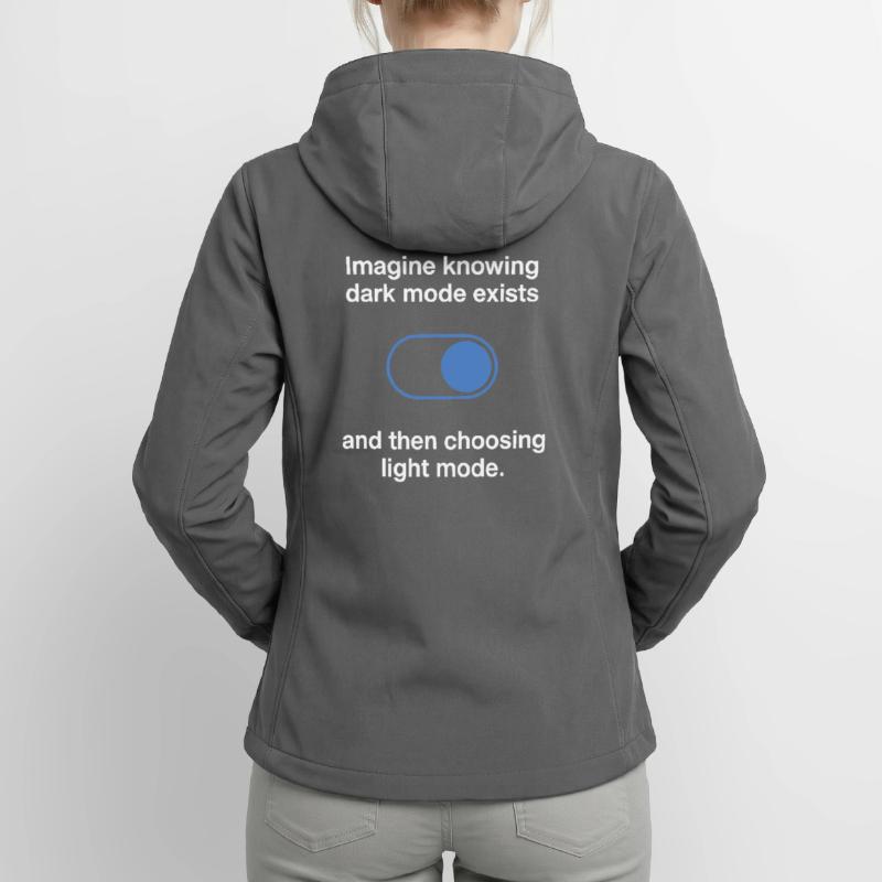 Le mode sombre existe Programmeur IT Nerd Coder Office Veste softshell femme recyclée Stanley/Stella
