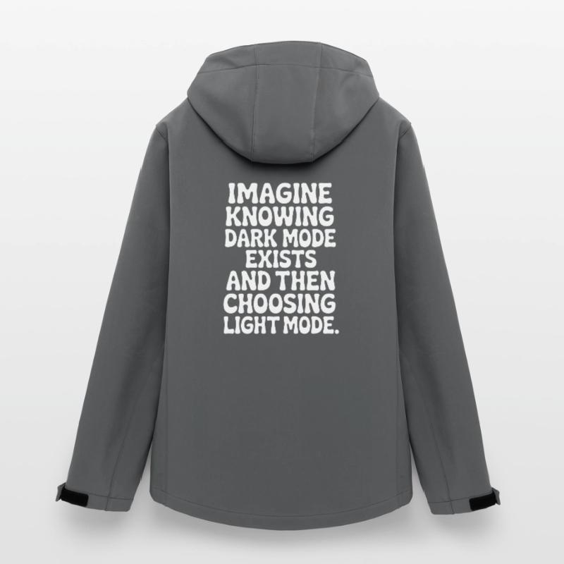 Dark Mode Exists Programmierer IT Nerd Coder Büro Frauen Recycelte Softshelljacke von Stanley/Stella