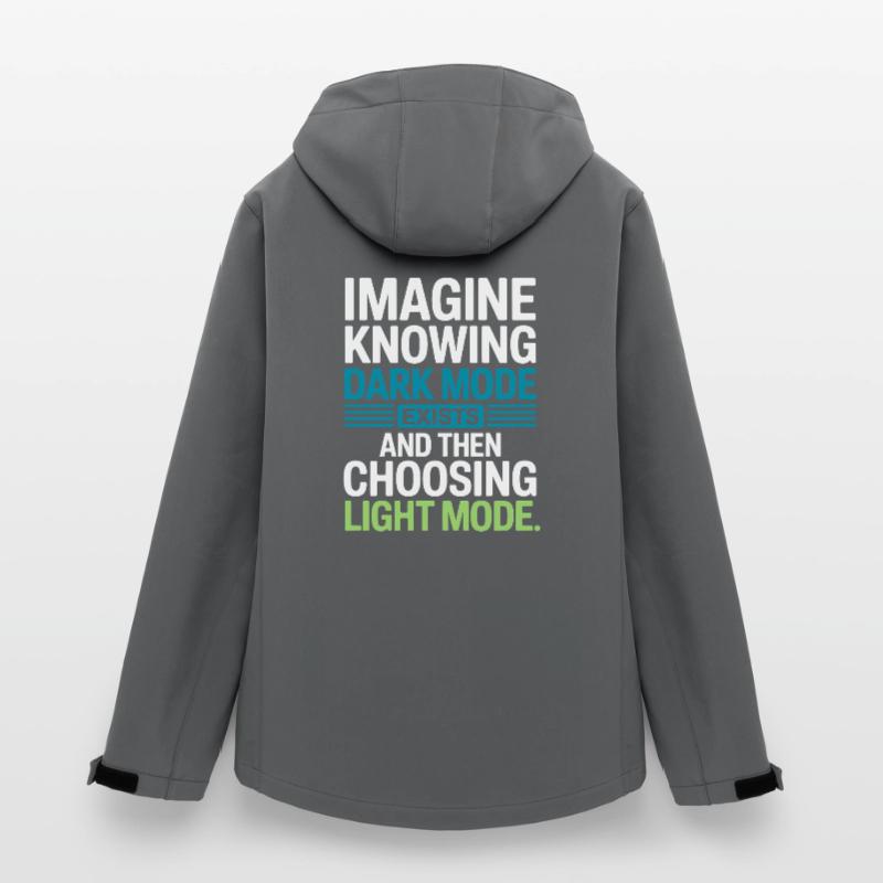 Dark Mode Exists Programmierer IT Nerd Coder Büro Frauen Recycelte Softshelljacke von Stanley/Stella