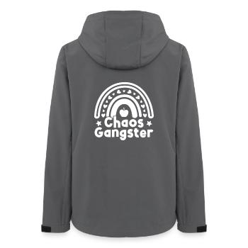 Preschool Teacher Chaos Gangster Daycare Teacher - Women’s Recycled Softshell Jacket by Stanley/Stella - anthracite - Back - AI Model Female 172 light (172cm)