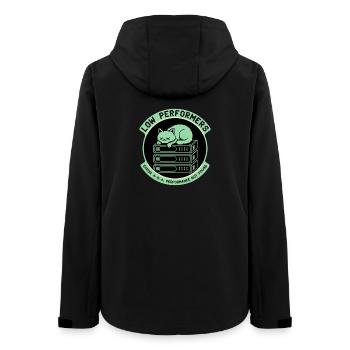 Low Performers Katze Server Pixel Art - Frauen Recycelte Softshelljacke von Stanley/Stella - Schwarz - Hinten - AI Model Female 172 light (172cm)