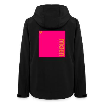 HAMBURG MOIN HERZ - Frauen Recycelte Softshelljacke von Stanley/Stella - Schwarz - Hinten - AI Model Female 172 light (172cm)