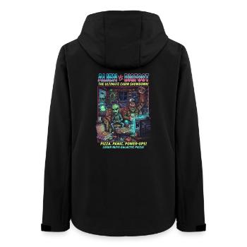 Alien vs Bigfoot – Cabin Showdown Gaming - Veste softshell femme recyclée Stanley/Stella - noir - Dos - AI Model Female 172 light (172cm)