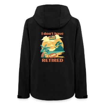 Retired No Time Beach - Women’s Recycled Softshell Jacket by Stanley/Stella - black - Back - AI Model Female 172 light (172cm)