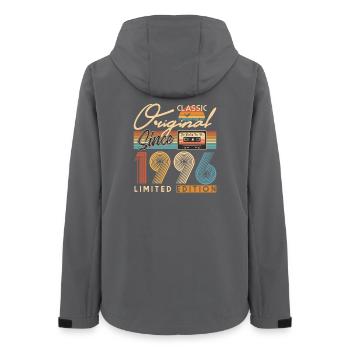 30e anniversaire, 30 ans - Veste softshell femme recyclée Stanley/Stella - charbon - Dos - AI Model Female 172 light (172cm)
