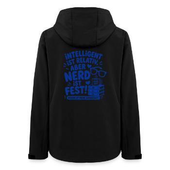 Intelligent Ist Relativ Nerd - Frauen Recycelte Softshelljacke von Stanley/Stella - Schwarz - Hinten - AI Model Female 172 light (172cm)