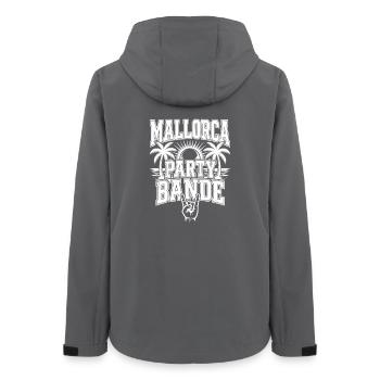 Mallorca Party Bande - Frauen Recycelte Softshelljacke von Stanley/Stella - Anthrazit - Hinten - AI Model Female 172 light (172cm)