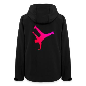 Geschenkidee für einen Breakdancer mit Streetdance - Frauen Recycelte Softshelljacke von Stanley/Stella - Schwarz - Hinten - AI Model Female 172 light (172cm)