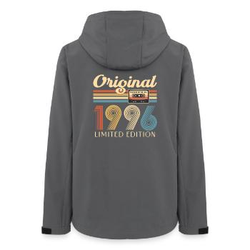 30e anniversaire, 30 ans - Veste softshell femme recyclée Stanley/Stella - charbon - Dos - AI Model Female 172 light (172cm)