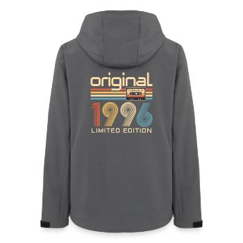 30e anniversaire, 30 ans - Veste softshell femme recyclée Stanley/Stella - charbon - Dos - AI Model Female 172 light (172cm)