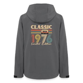 50e anniversaire, 50 ans - Veste softshell femme recyclée Stanley/Stella - charbon - Dos - AI Model Female 172 light (172cm)