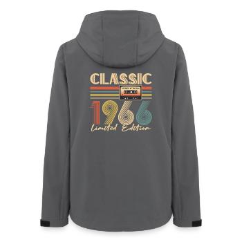 60e anniversaire, 60 ans - Veste softshell femme recyclée Stanley/Stella - charbon - Dos - AI Model Female 172 light (172cm)