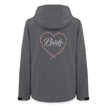 Bride - Women’s Recycled Softshell Jacket by Stanley/Stella - anthracite - Back - AI Model Female 172 light (172cm)