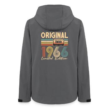 60e anniversaire, 60 ans - Veste softshell femme recyclée Stanley/Stella - charbon - Dos - AI Model Female 172 light (172cm)