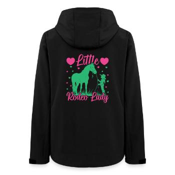 Western Rider Little Rodeo Lady Cowgirls Rodeo - Frauen Recycelte Softshelljacke von Stanley/Stella - Schwarz - Hinten - AI Model Female 172 light (172cm)