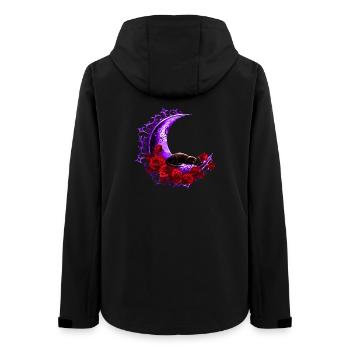 Rosenmond Katzentraum - Frauen Recycelte Softshelljacke von Stanley/Stella - Schwarz - Hinten - AI Model Female 172 light (172cm)