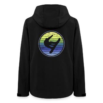 Snowboarders - Veste softshell femme recyclée Stanley/Stella - noir - Dos - AI Model Female 172 light (172cm)