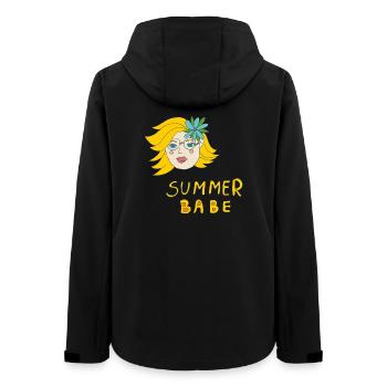 summer babe - Frauen Recycelte Softshelljacke von Stanley/Stella - Schwarz - Hinten - AI Model Female 172 light (172cm)
