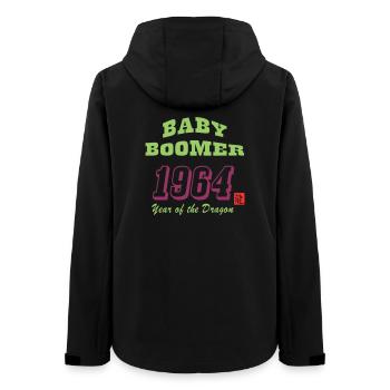 Baby Boomer 1964 - Frauen Recycelte Softshelljacke von Stanley/Stella - Schwarz - Hinten - AI Model Female 172 light (172cm)