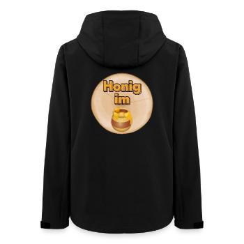 Miel en pot - Veste softshell femme recyclée Stanley/Stella - noir - Dos - AI Model Female 172 light (172cm)
