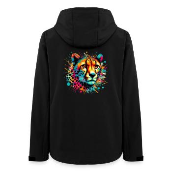 Gepard - Frauen Recycelte Softshelljacke von Stanley/Stella - Schwarz - Hinten - AI Model Female 172 light (172cm)