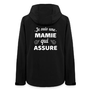 Zuverlässiges Mom Familiar Zitat - Frauen Recycelte Softshelljacke von Stanley/Stella - Schwarz - Hinten - AI Model Female 172 light (172cm)