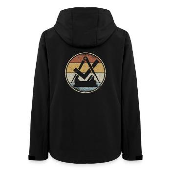 Carpenter Carpenter Guild Sign Craft Guild - Women’s Recycled Softshell Jacket by Stanley/Stella - black - Back - AI Model Female 172 light (172cm)