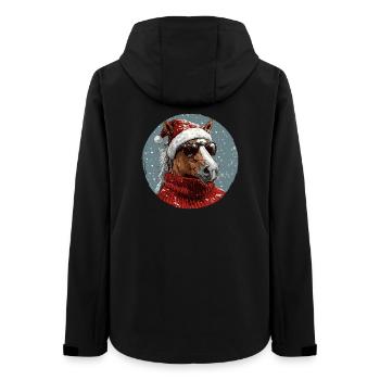 Noël de Noël cheval - Veste softshell femme recyclée Stanley/Stella - noir - Dos - AI Model Female 172 light (172cm)