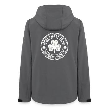 Le trèfle le plus probable pour faire un trèfle d’adieu irlandais - Veste softshell femme recyclée Stanley/Stella - charbon - Dos - AI Model Female 172 light (172cm)