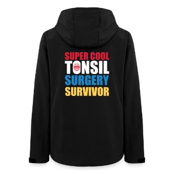 Design super cool pour survivants de chirurgie des amygdales - Veste softshell femme recyclée Stanley/Stella - noir - Dos - AI Model Female 172 light (172cm)