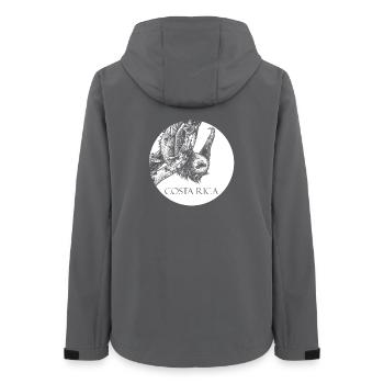 Faultier Costa Rica - Frauen Recycelte Softshelljacke von Stanley/Stella - Anthrazit - Hinten - AI Model Female 172 light (172cm)