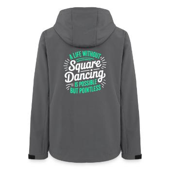 Square Dancing Square Dance Geschenk - Frauen Recycelte Softshelljacke von Stanley/Stella - Anthrazit - Hinten - AI Model Female 172 light (172cm)