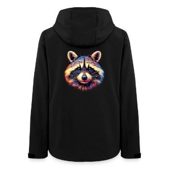 Waschbär - Frauen Recycelte Softshelljacke von Stanley/Stella - Schwarz - Hinten - AI Model Female 172 light (172cm)