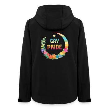 Gays et lesbiennes LGBTQIA+ - Veste softshell femme recyclée Stanley/Stella - noir - Dos - AI Model Female 172 light (172cm)