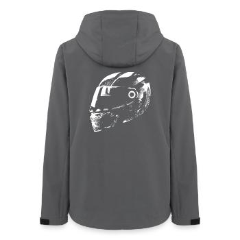 Illustration du symbole de la voiture de la voiture de la moto - Veste softshell femme recyclée Stanley/Stella - charbon - Dos - AI Model Female 172 light (172cm)