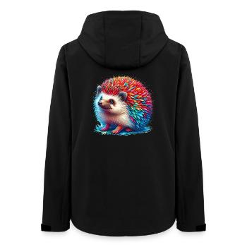 Igel - Frauen Recycelte Softshelljacke von Stanley/Stella - Schwarz - Hinten - AI Model Female 172 light (172cm)