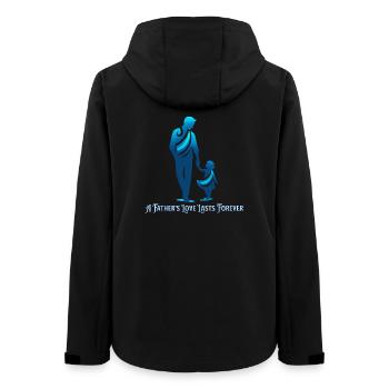 A Father’s Love Lasts Forever - Frauen Recycelte Softshelljacke von Stanley/Stella - Schwarz - Hinten - AI Model Female 172 light (172cm)