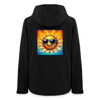 sun - Women’s Recycled Softshell Jacket by Stanley/Stella - black - Back - AI Model Female 172 light (172cm)