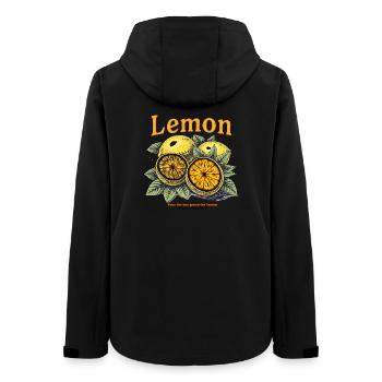 Vintage Lemon - Women’s Recycled Softshell Jacket by Stanley/Stella - black - Back - AI Model Female 172 light (172cm)