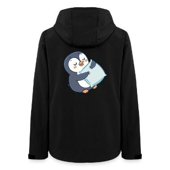 Penguin câlin sur oreiller - Veste softshell femme recyclée Stanley/Stella - noir - Dos - AI Model Female 172 light (172cm)