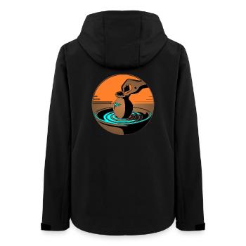 Zen Pottery Master - Blue Edition - Women’s Recycled Softshell Jacket by Stanley/Stella - black - Back - AI Model Female 172 light (172cm)